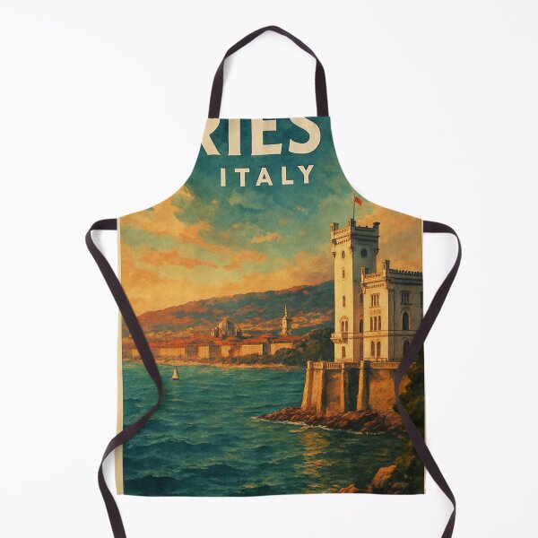 Item preview, Trieste, Italy – Miramare Castle and Adriatic Coastline designed and sold by Aryabek.