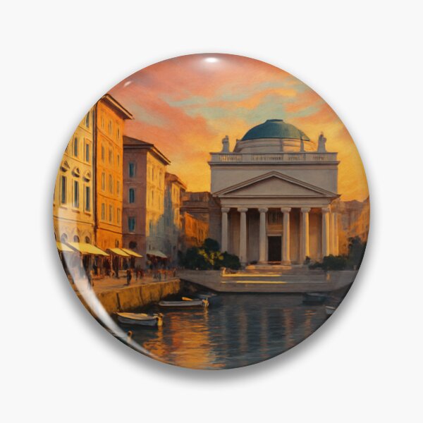 Item preview, Trieste, Italy – Canal Grande and Piazza Sant’Antonio Sunset designed and sold by Aryabek.
