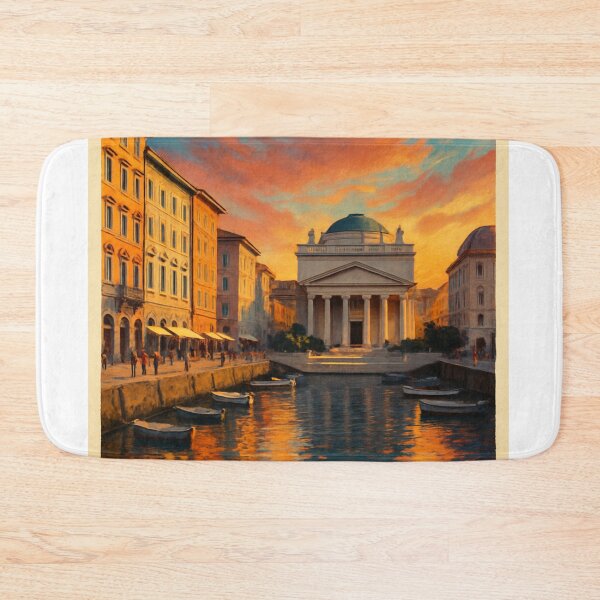 Item preview, Trieste, Italy – Canal Grande and Piazza Sant’Antonio Sunset designed and sold by Aryabek.