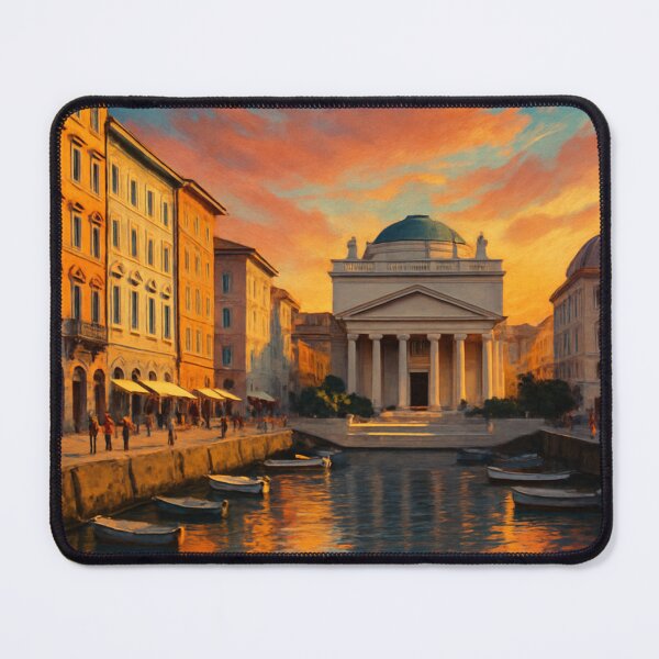 Item preview, Trieste, Italy – Canal Grande and Piazza Sant’Antonio Sunset designed and sold by Aryabek.