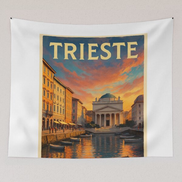 Item preview, Trieste, Italy – Canal Grande and Piazza Sant’Antonio Sunset designed and sold by Aryabek.