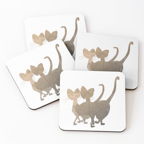 Item preview, "Si and Am" Cats Inspired Silhouette designed and sold by ShadowsInspired.