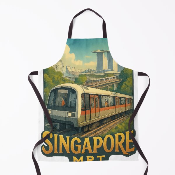 Item preview, Singapore MRT – Marina Bay Skyline and Elevated Tracks designed and sold by Aryabek.