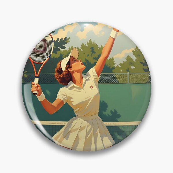 Item preview, Retro Tennis Poster – Vintage 1950s Women’s Sports Art designed and sold by MooLaLa.Store.