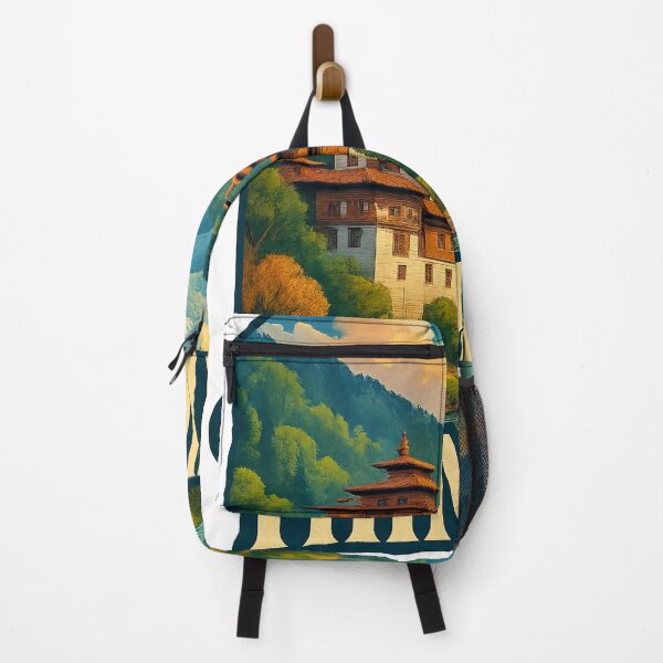 Item preview, Thimphu, Bhutan – Tashichho Dzong and Himalayan Backdrop designed and sold by Aryabek.