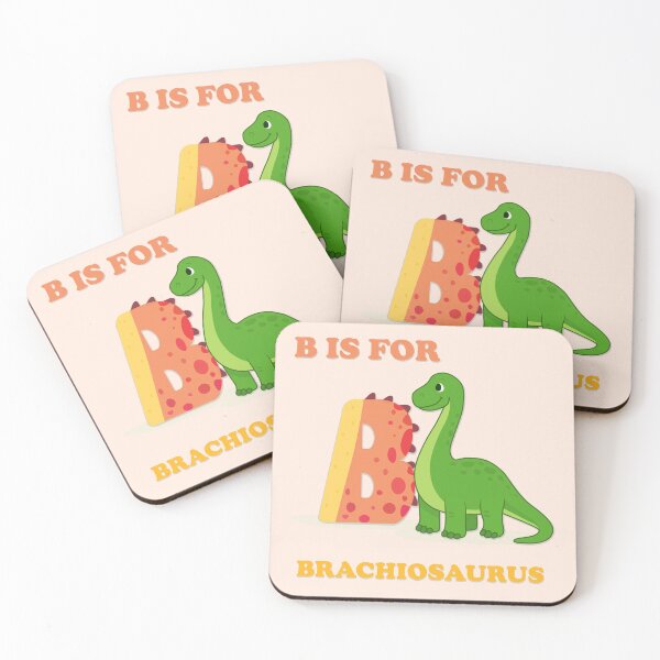 Item preview, B is for Brachiosaurus | Cute Dinosaur Alphabet Poster for Kids Room & Nursery designed and sold by FilizDesigner.