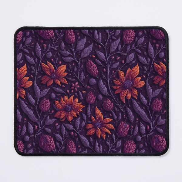 Item preview, Elegant Purple Brocade, Dark Romantic Florals designed and sold by helgekerler.