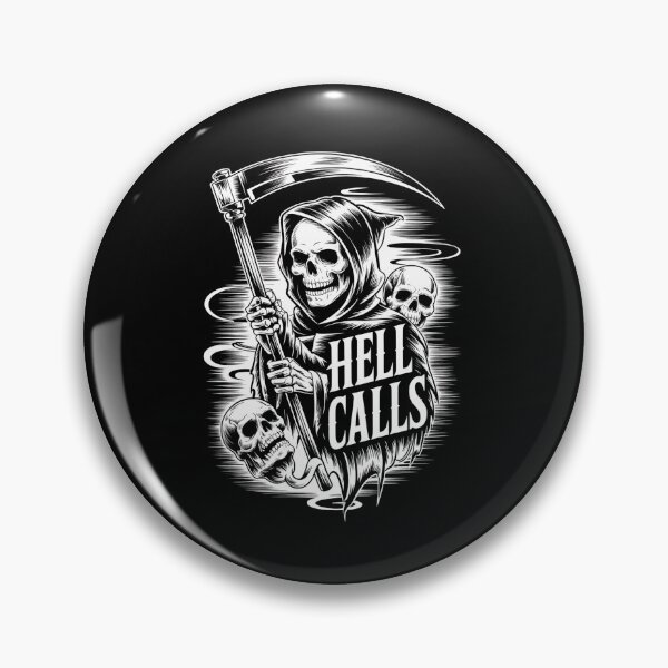 Item preview, Grim Reaper Hell Calls Halloween Dark Art designed and sold by Taans-Creation.