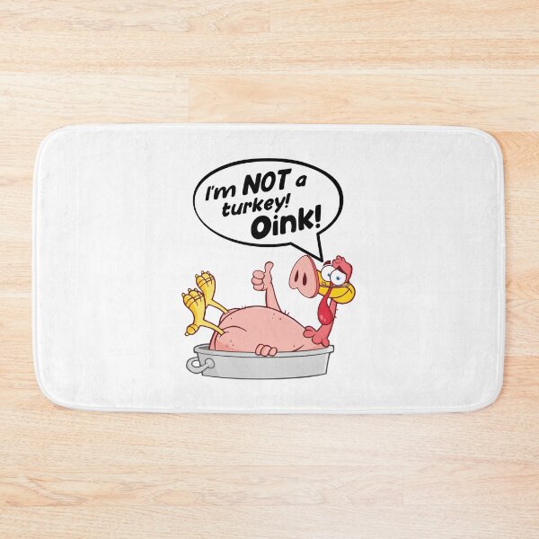 Item preview, "Funny Thanksgiving 2025 Turkey Disguised as Pig – I'm Not a Turkey Oink Okay, Cute Animal Costume, Thanksgiving Humor, Fall Holiday Comedy Gift Idea" designed and sold by artworkathome.