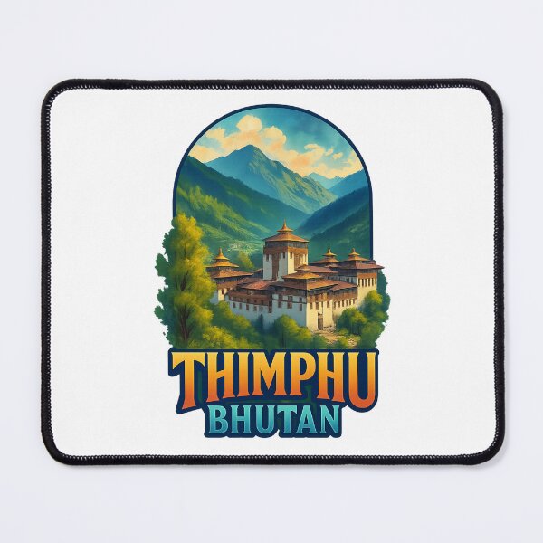 Item preview, Thimphu Bhutan – Tashichho Dzong and Himalayan Foothills designed and sold by Aryabek.