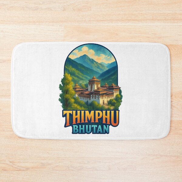Item preview, Thimphu Bhutan – Tashichho Dzong and Himalayan Foothills designed and sold by Aryabek.