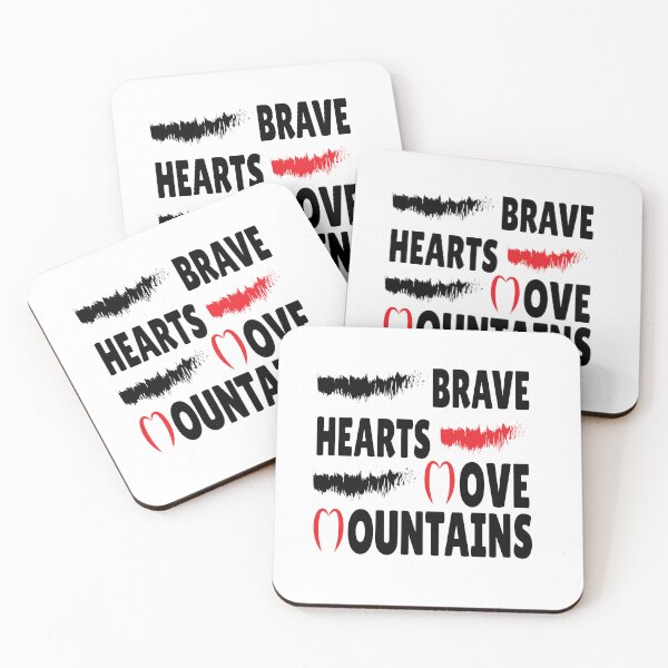 Item preview, Brave Hearts Move Mountains . designed and sold by mer-ONE.