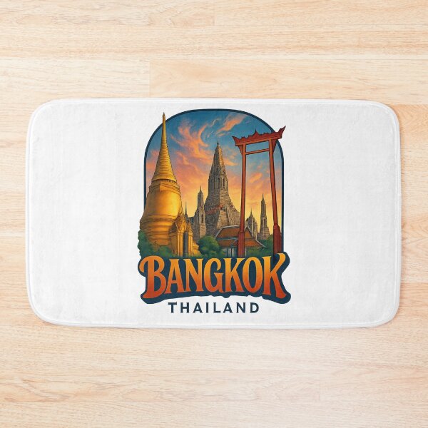Item preview, Bangkok Thailand – Wat Arun and Golden Stupa Sunset designed and sold by Aryabek.