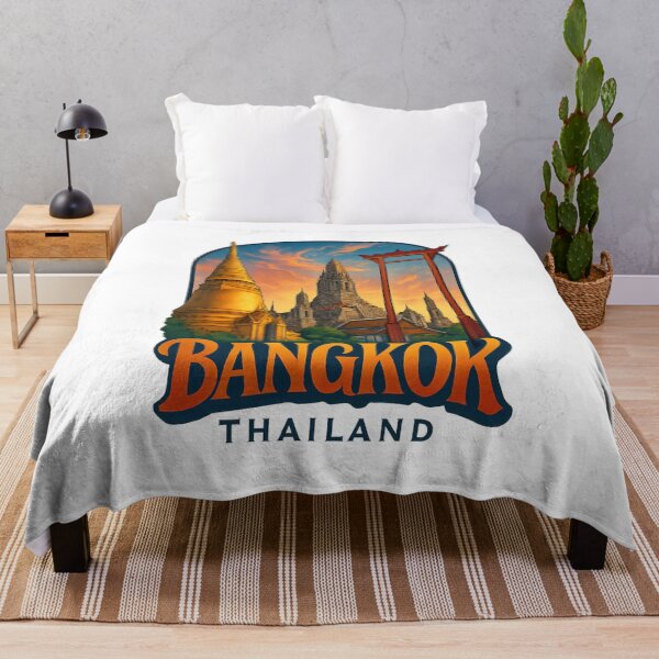 Item preview, Bangkok Thailand – Wat Arun and Golden Stupa Sunset designed and sold by Aryabek.