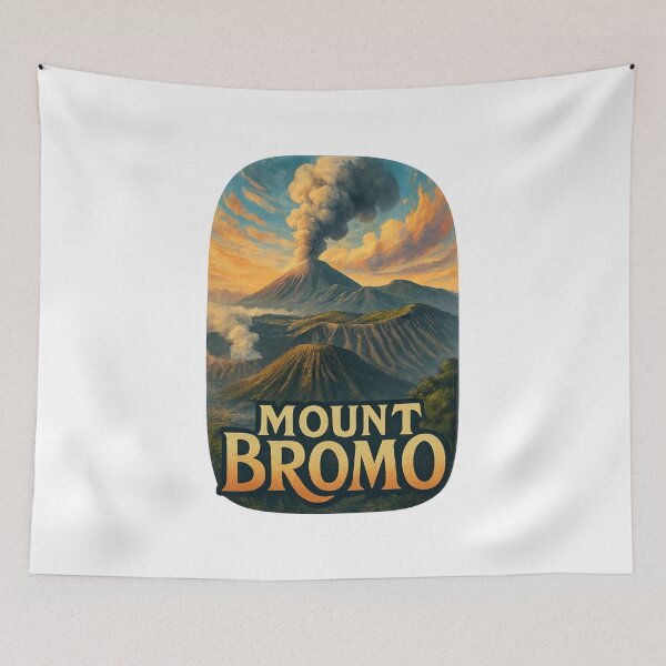 Item preview, Mount Bromo Indonesia – Volcano Eruption at Sunrise designed and sold by Aryabek.