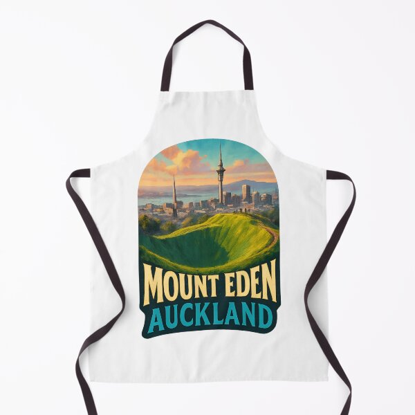 Item preview, Mount Eden Auckland – Volcanic Crater and City Skyline designed and sold by Aryabek.