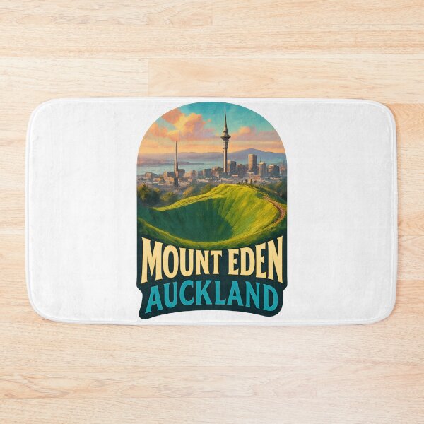 Item preview, Mount Eden Auckland – Volcanic Crater and City Skyline designed and sold by Aryabek.