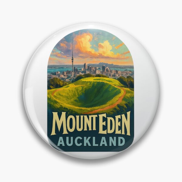 Item preview, Mount Eden Auckland – Crater Path and Harbour View designed and sold by Aryabek.