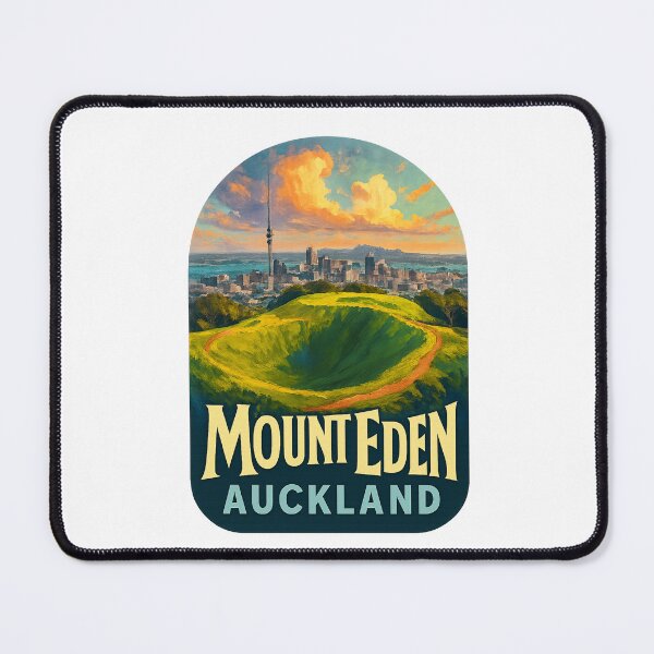 Item preview, Mount Eden Auckland – Crater Path and Harbour View designed and sold by Aryabek.
