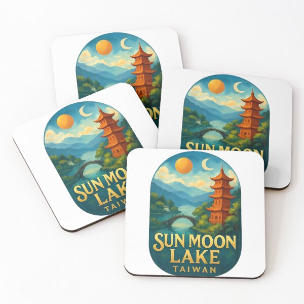 Item preview, Sun Moon Lake Taiwan – Pagoda and Lalu Island View designed and sold by Aryabek.