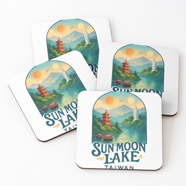 Item preview, Sun Moon Lake Taiwan – Pagoda and Lakeside View designed and sold by Aryabek.
