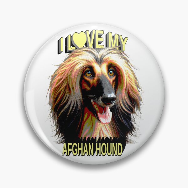 Item preview, I Love My Afghan Hound – Elegant Dog Lover Design designed and sold by ArtsyExplorer.