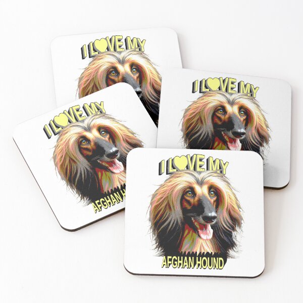 Item preview, I Love My Afghan Hound – Elegant Dog Lover Design designed and sold by ArtsyExplorer.