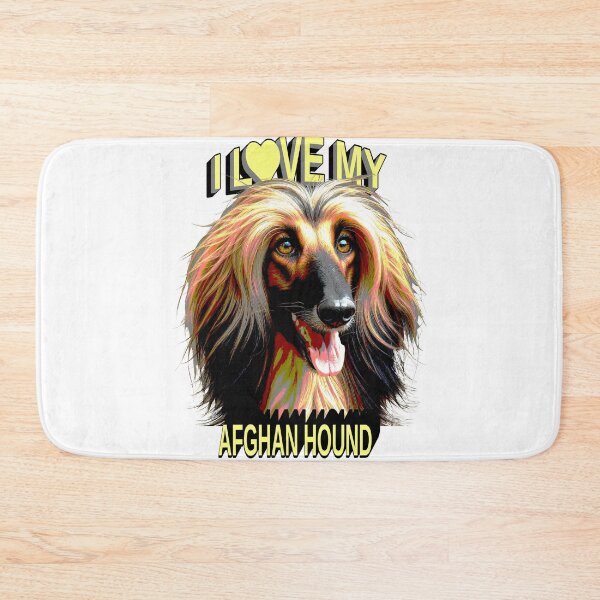Item preview, I Love My Afghan Hound – Elegant Dog Lover Design designed and sold by ArtsyExplorer.