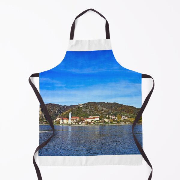 Item preview, Durnstein along the Danube River in Wachau Valley landscape,autumn season designed and sold by goceris.