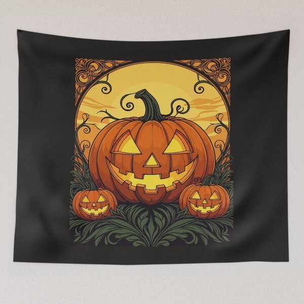 Item preview, Autumn Gothic Jack O Lanterns designed and sold by taiche.
