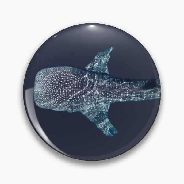 Item preview, Whale Shark Swimming Gracefully in Clear Deep Blue Ocean Waters designed and sold by CreativeWorld96.