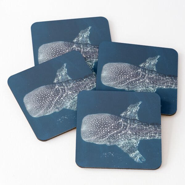 Item preview, Whale Shark Swimming Gracefully in Clear Deep Blue Ocean Waters designed and sold by CreativeWorld96.