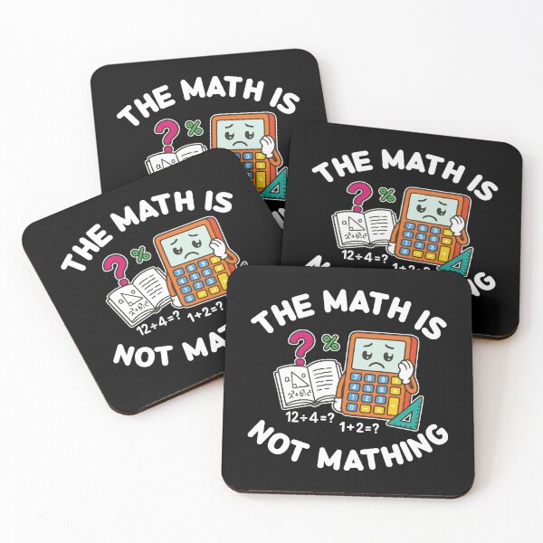 Item preview, The Math Is Not Mathing - Cute Cartoon Calculator designed and sold by MO DESIGNS.