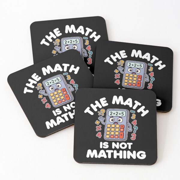 Item preview, The Math Is Not Mathing - Cute Cartoon Calculator designed and sold by MO DESIGNS.