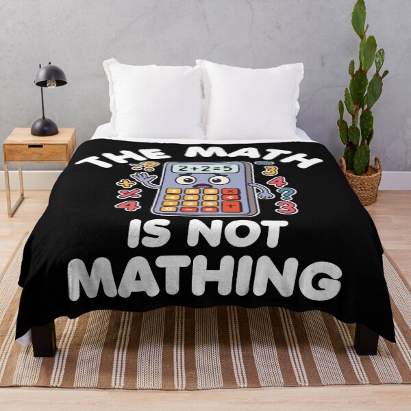 Item preview, The Math Is Not Mathing - Cute Cartoon Calculator designed and sold by MO DESIGNS.