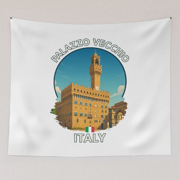 Item preview, Palazzo Vecchio – Historic Florence Landmark in Summer designed and sold by inkNext.