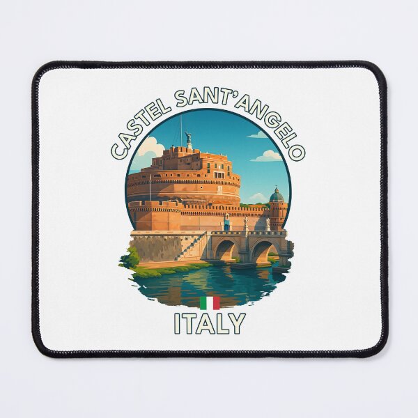 Item preview, Castel Sant’Angelo Rome – Historic Fortress & Tiber River Cityscape designed and sold by inkNext.
