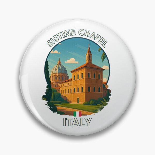 Item preview, Sistine Chapel – Vatican City Summer Travel Illustration designed and sold by inkNext.