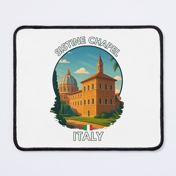 Item preview, Sistine Chapel – Vatican City Summer Travel Illustration designed and sold by inkNext.