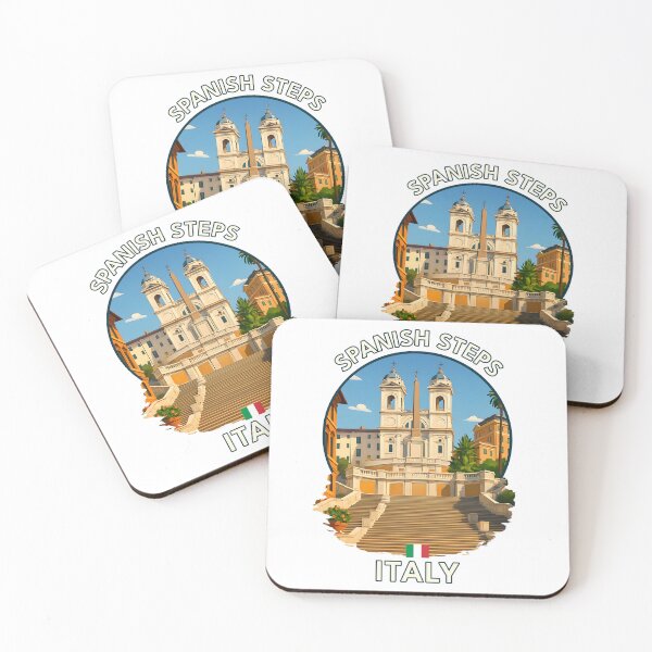 Item preview, Spanish Steps – Rome Italy Travel Illustration designed and sold by inkNext.