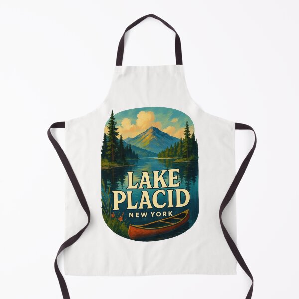 Item preview, Lake Placid New York – Adirondack Mountain View with Canoe designed and sold by Places On Earth.