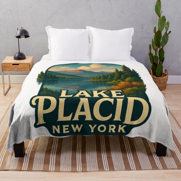 Item preview, Lake Placid New York – Autumn Mountains and Lakeshore designed and sold by Places On Earth.