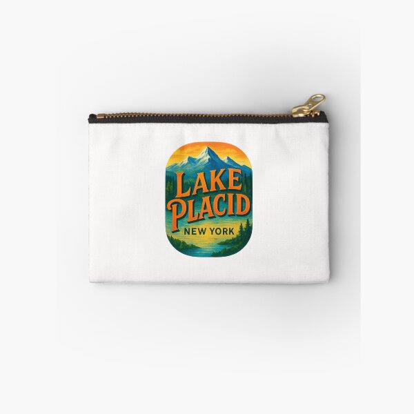 Item preview, Lake Placid New York – Snow-Capped Peaks and Sunset Glow designed and sold by Places On Earth.