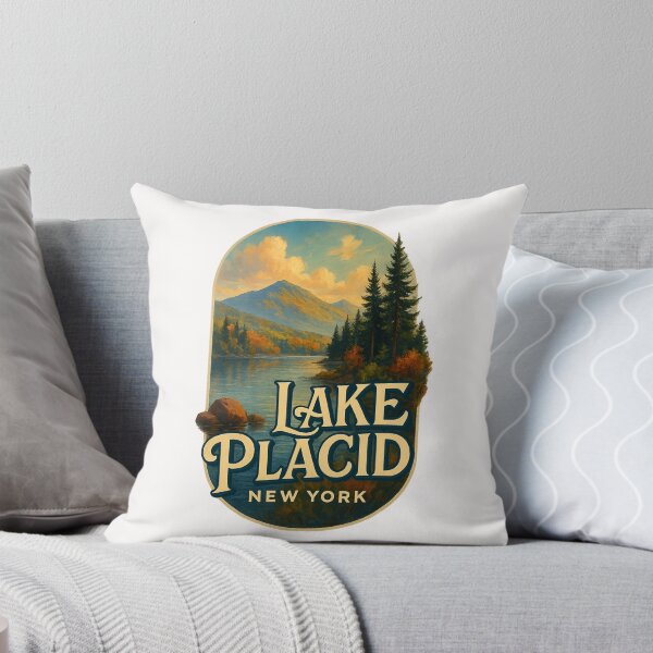 Item preview, Lake Placid New York – Mountain Reflections and Pine Forest designed and sold by Places On Earth.