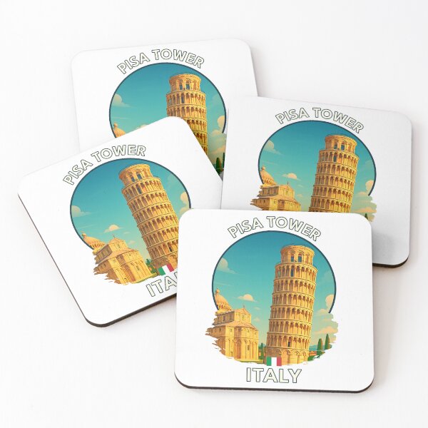 Item preview, Leaning Tower of Pisa – Italy Summer Travel Illustration designed and sold by inkNext.