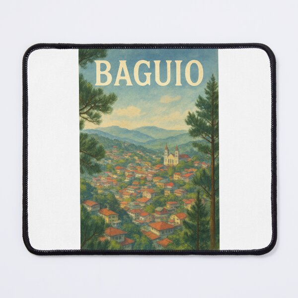Item preview, Baguio Philippines – City View and Cathedral Panorama designed and sold by Places On Earth.