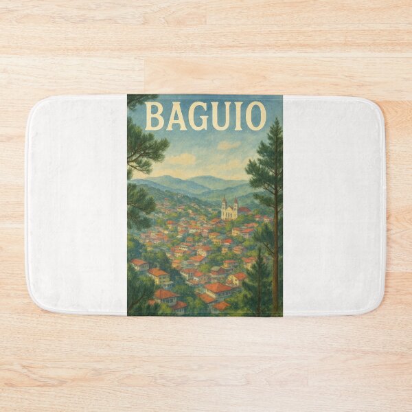 Item preview, Baguio Philippines – City View and Cathedral Panorama designed and sold by Places On Earth.