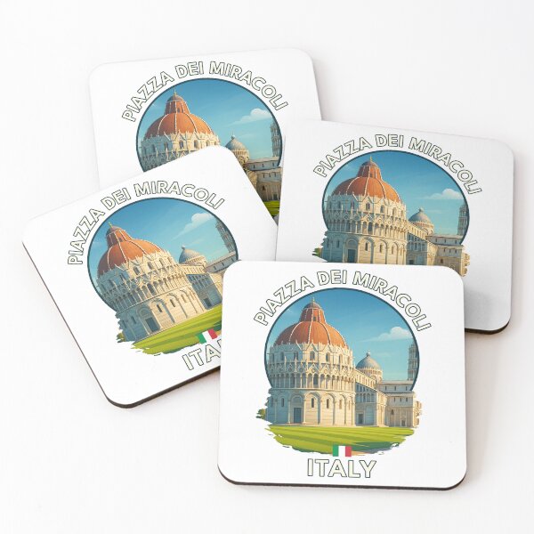 Item preview, Piazza dei Miracoli Pisa – Leaning Tower, Cathedral & Baptistery Summer Scene designed and sold by inkNext.