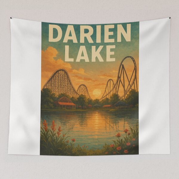 Item preview, Darien Lake New York – Roller Coasters and Sunset Lake View designed and sold by Places On Earth.