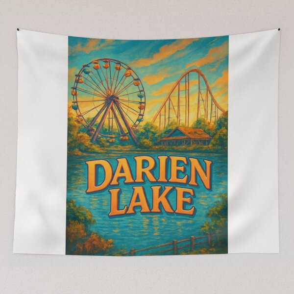 Item preview, Darien Lake New York – Ferris Wheel and Coaster by the Water designed and sold by Places On Earth.